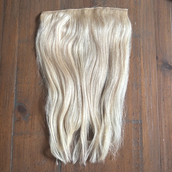 16 inch real human hair blonde extension halo - Picture 9 of 12